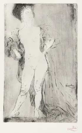 Gravure Kupka - Femme Debout