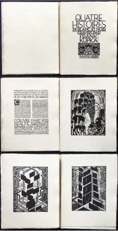 Livre Illustré Kupka - Quatre histoires de blanc et de noir (1926).