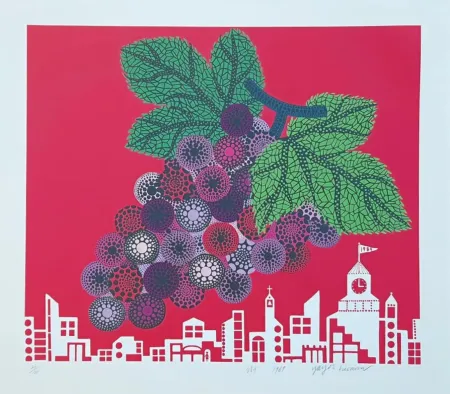 Sérigraphie Kusama - Grapes In The City