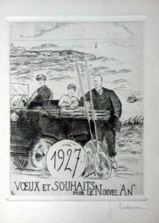 Eau-Forte Laboureur - Le chemin cotier