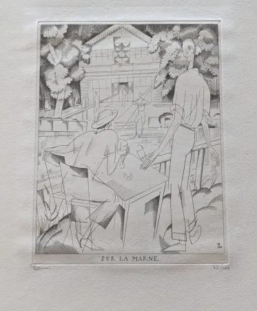 Eau-Forte Laboureur - Sur la Marne