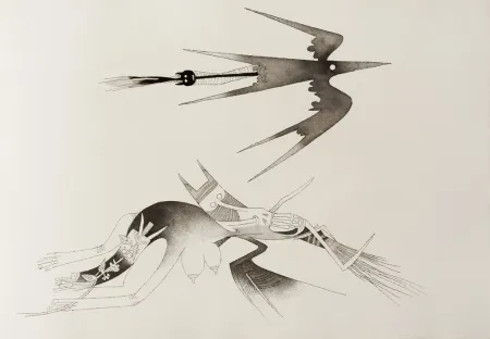 Livre Illustré Lam - Contre une maison sèche (8 gravures)