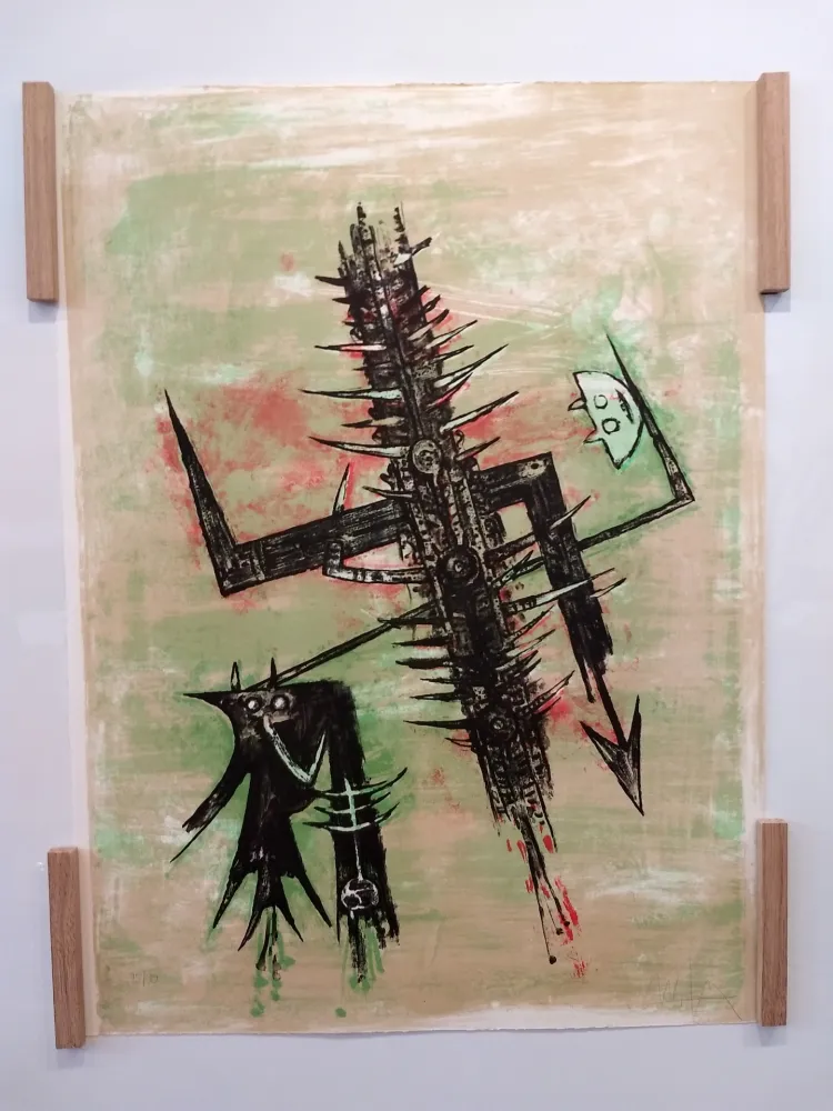 Lithographie Lam - Hommage a Picasso