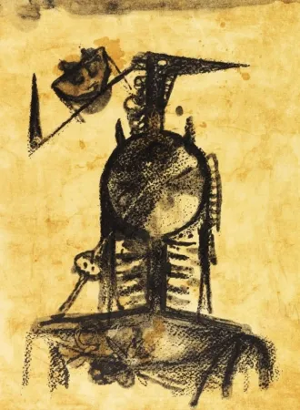 Lithographie Lam - Jean Cassou