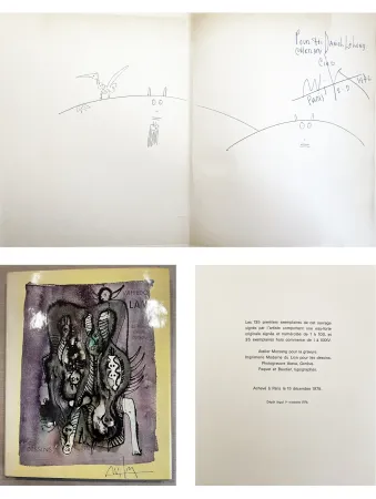Livre Illustré Lam - (P. Soupault) DESSINS. Avec un dessin original dédicacé et signé (1975)