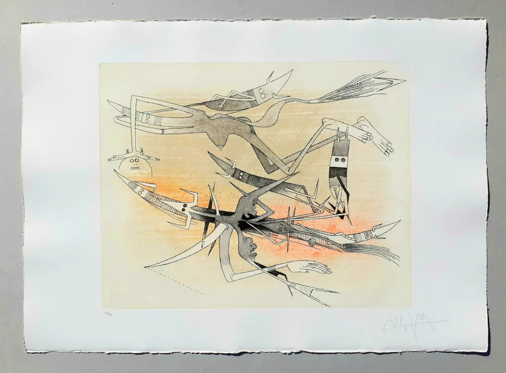 Aquatinte Lam - Visible invisible