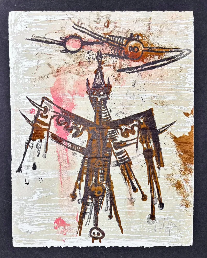 Lithographie Lam - Wifredo Lam (1902-1982) - Untitled - Color lithograph - 1970