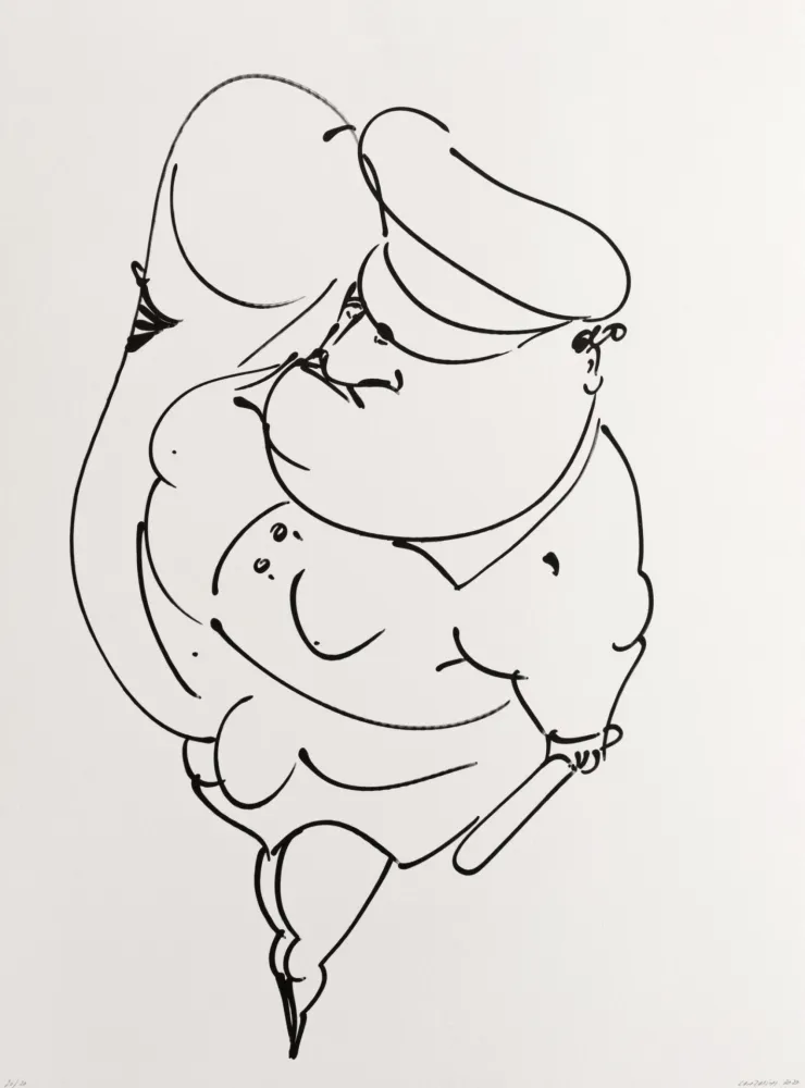 Lithographie Lanzarini  - Demostración de poder