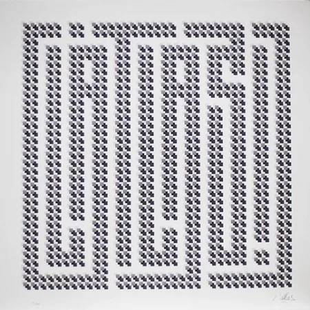 Lithographie L'atlas - Squares series #2