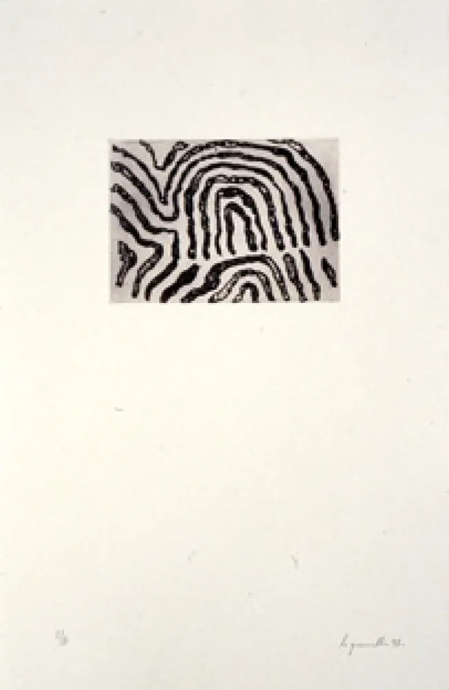 Eau-Forte Le Groumellec - Ecriture