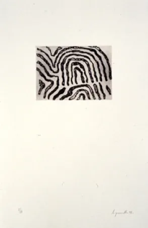 Eau-Forte Le Groumellec - Ecriture