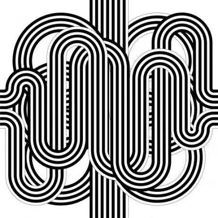 Lithographie Le Parc - Larga marcha, 4 bifurcaciones, 8