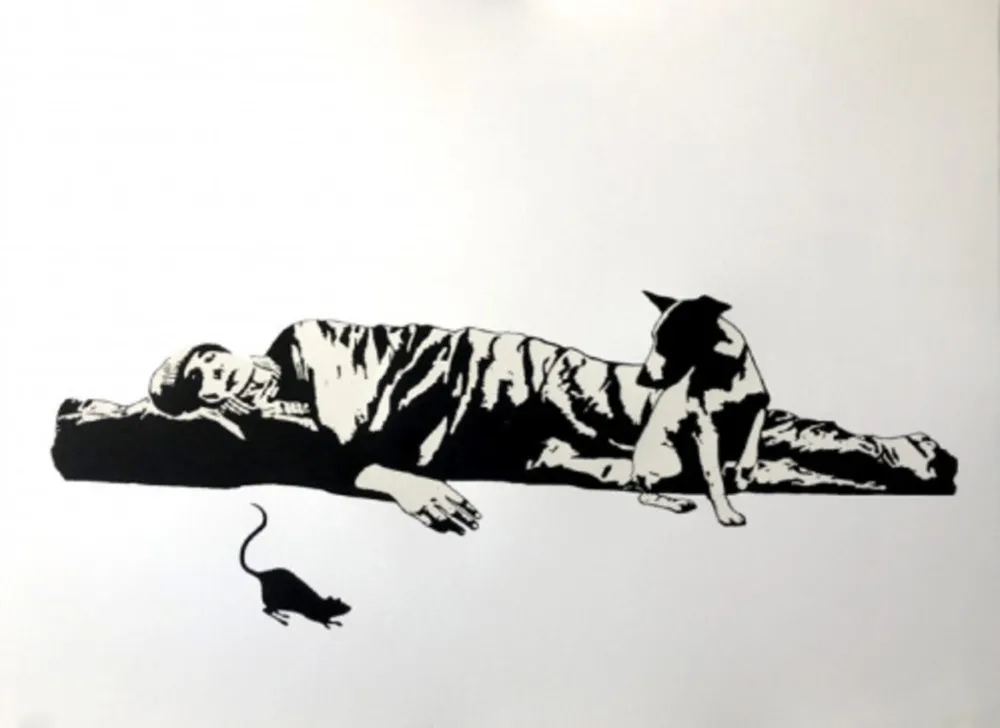 Sérigraphie Le Rat - The Homeless
