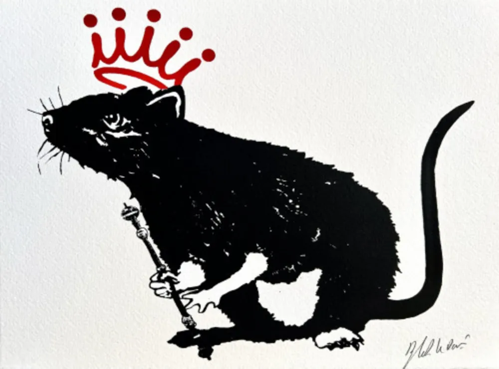 Sérigraphie Le Rat - The king