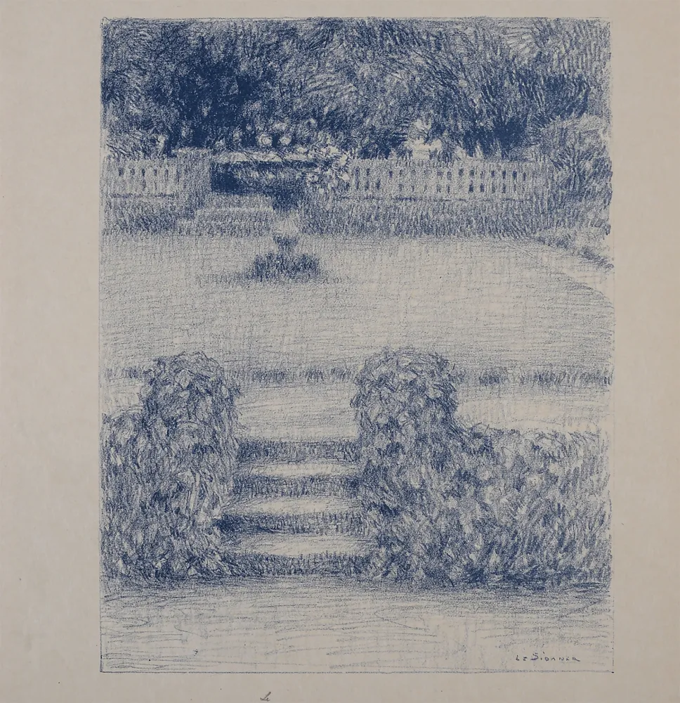 Lithographie Le Sidaner - Le Perron