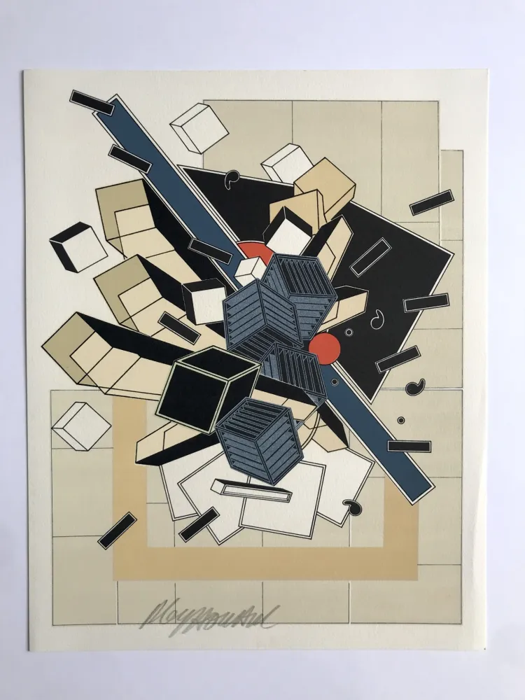 Lithographie Le Yaouanc - L'eau (L'oeuvre des hommes I)