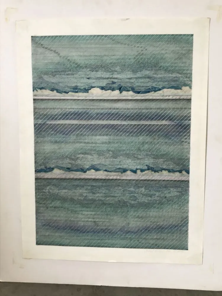 Aucune Technique Lechner - Composition en bleu