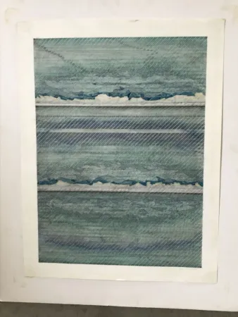 Aucune Technique Lechner - Composition en bleu