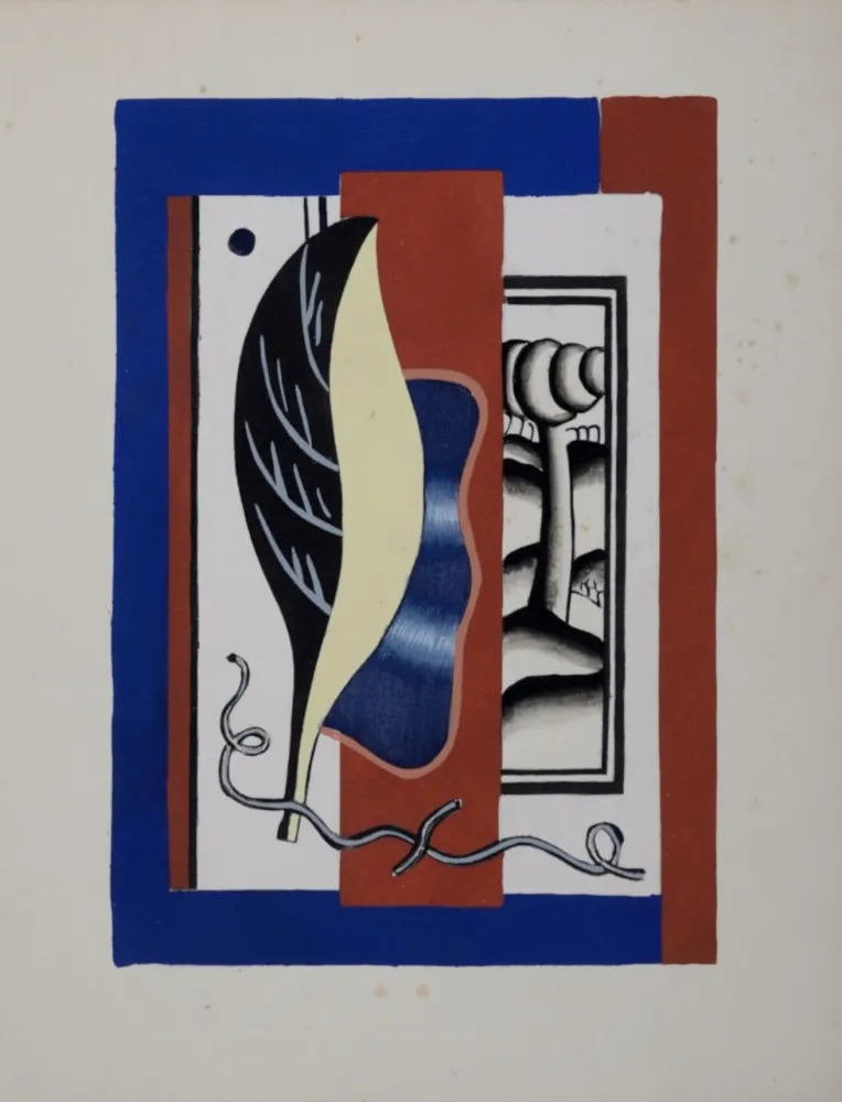 Pochoir Léger (After) - La Feuille jaune