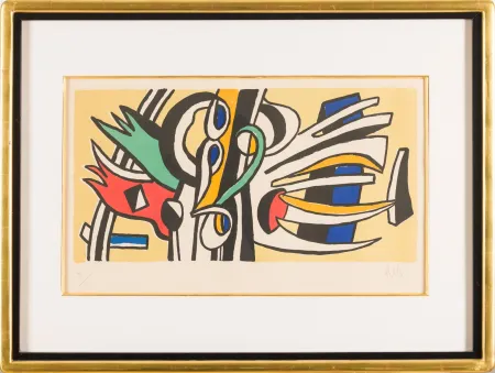 Lithographie Leger - Fernand Léger (1881–1955) - Composition murale - Lithograph on paper - 1951