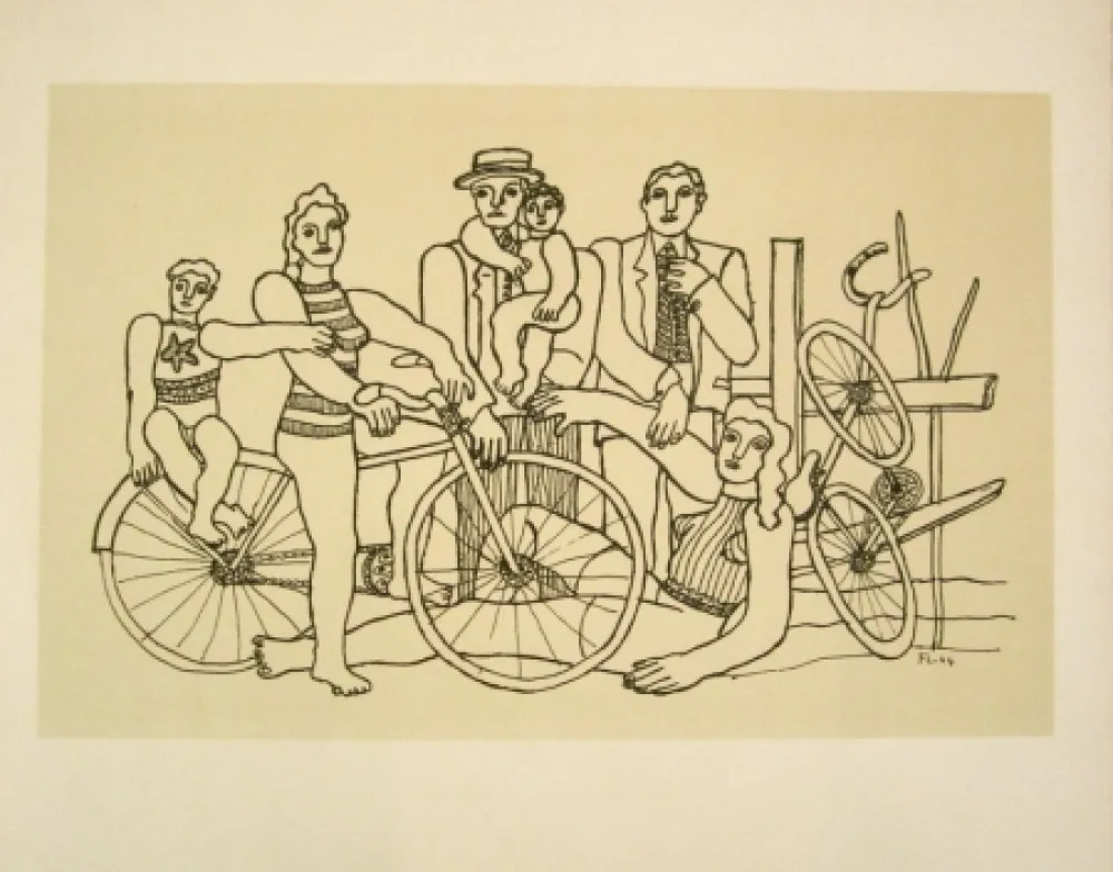 Lithographie Leger - La belle équipe