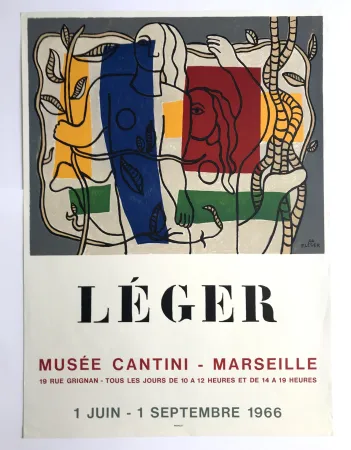 Affiche Leger - Musée Cantini / Marseille