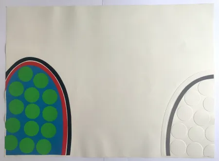 Sérigraphie Levee -  Sans titre (Cactées)