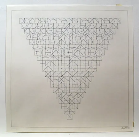 Gravure Lewitt - Arcs and Lines