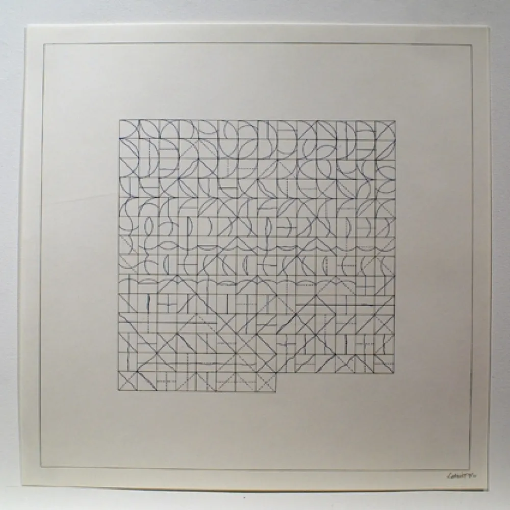 Gravure Lewitt - Arcs and Lines