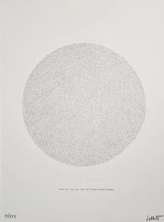 Lithographie Lewitt - Lines, not long, not heavy, not touching, drawn at random