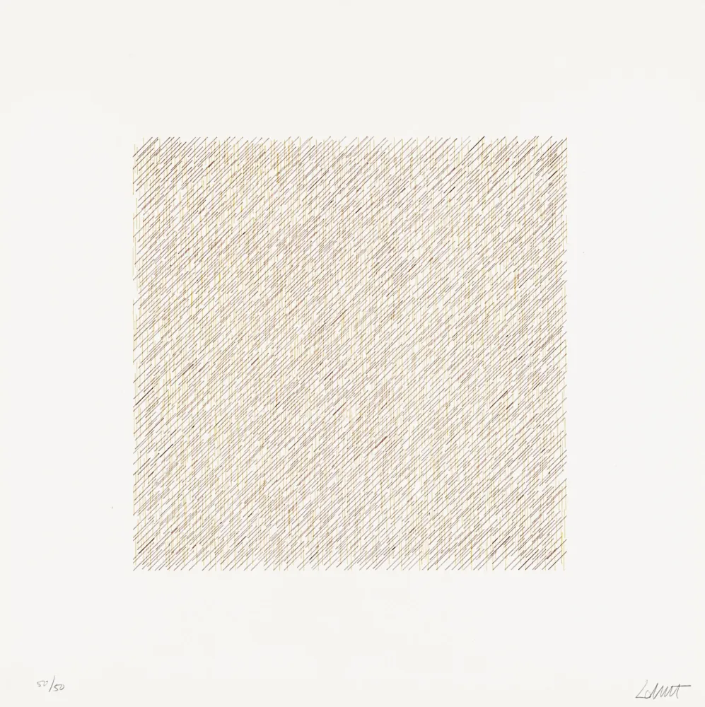 Lithographie Lewitt - Lines of One Inch in Four Directions and All Combinations 06 (70120)