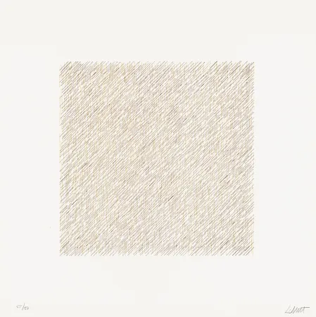 Lithographie Lewitt - Lines of One Inch in Four Directions and All Combinations 06 (70120)