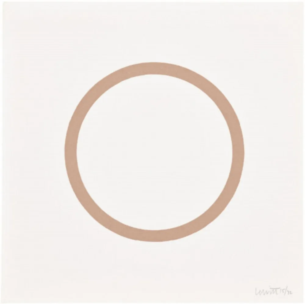 Sérigraphie Lewitt - Plate 1 (from Five Geometric Figures in Five Colors)