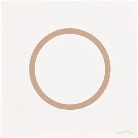 Sérigraphie Lewitt - Plate 1 (from Five Geometric Figures in Five Colors)