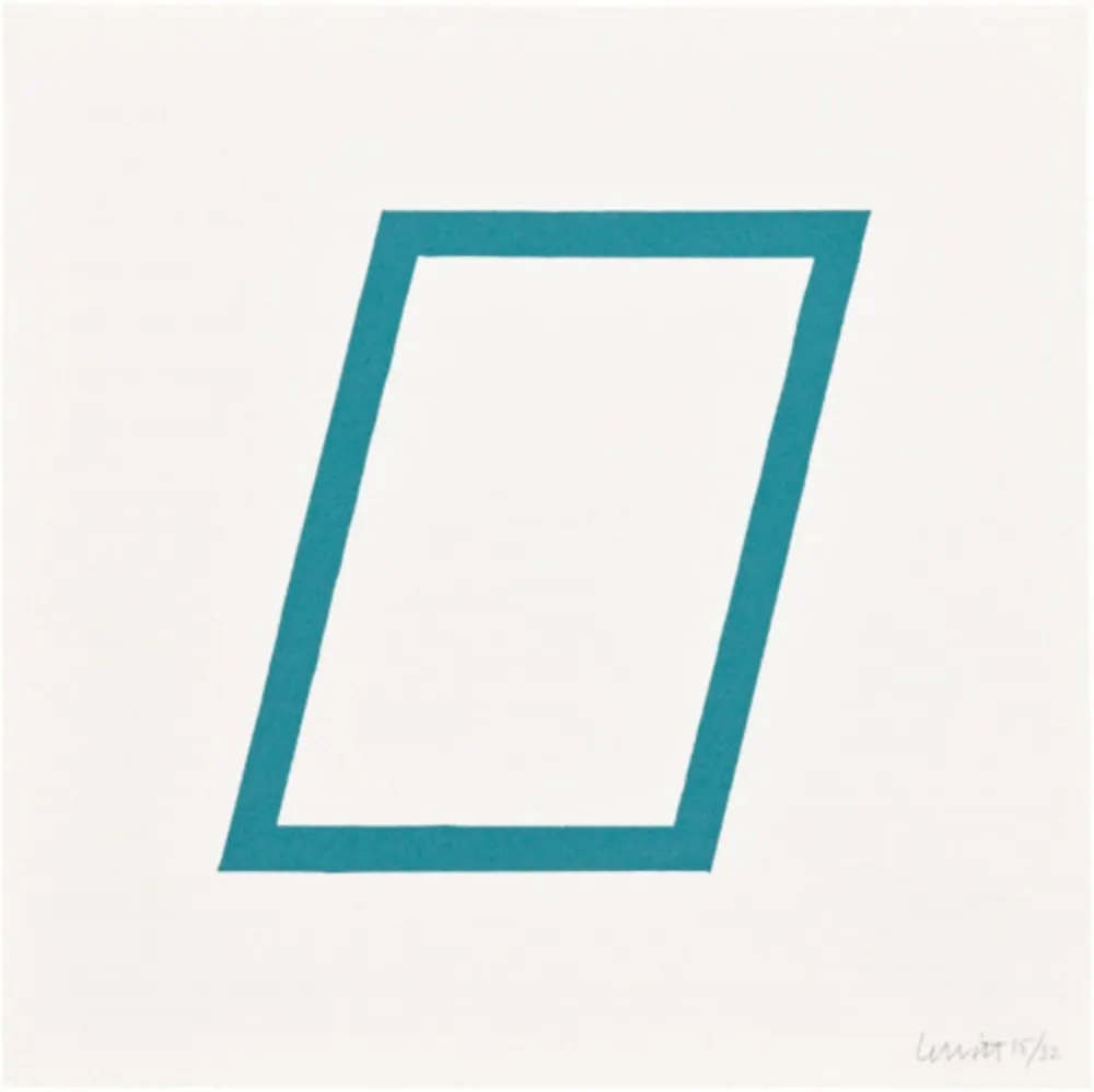 Sérigraphie Lewitt - Plate 15 (from Five Geometric Figures in Five Colors)