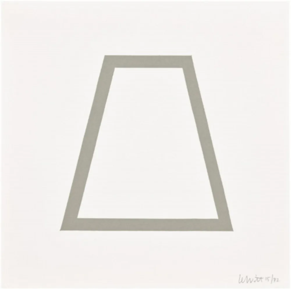 Sérigraphie Lewitt - Plate 18 (from Five Geometric Figures in Five Colors)