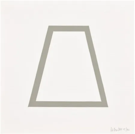 Sérigraphie Lewitt - Plate 18 (from Five Geometric Figures in Five Colors)