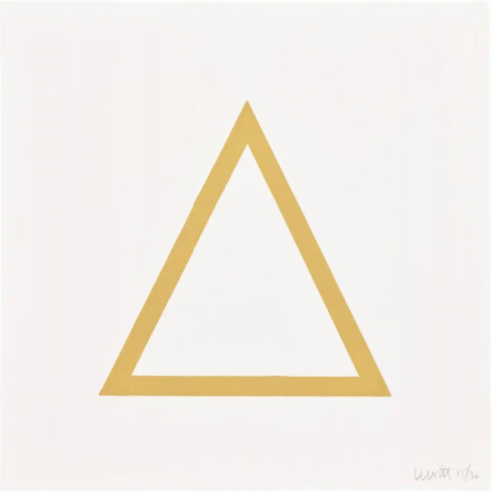 Sérigraphie Lewitt - Plate 7 (from Five Geometric Figures in Five Colors)