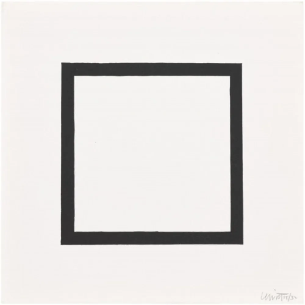 Sérigraphie Lewitt - Plate 7 (from Five Geometric Figures in Five Colors)