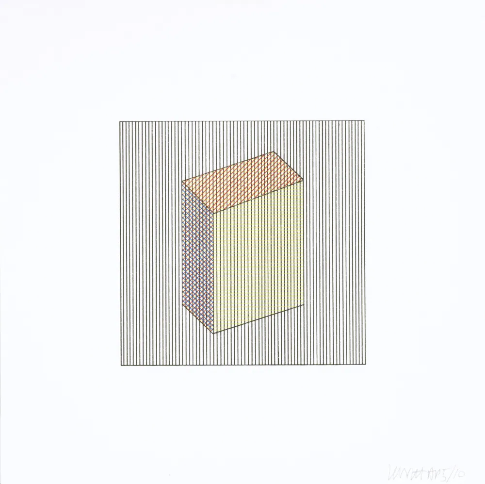 Sérigraphie Lewitt - Twelve Forms Derived From a Cube 17
