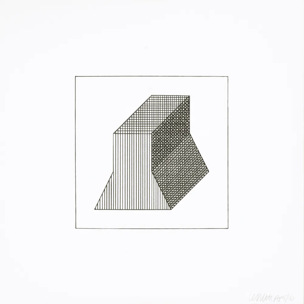 Sérigraphie Lewitt - Twelve Forms Derived From a Cube 34