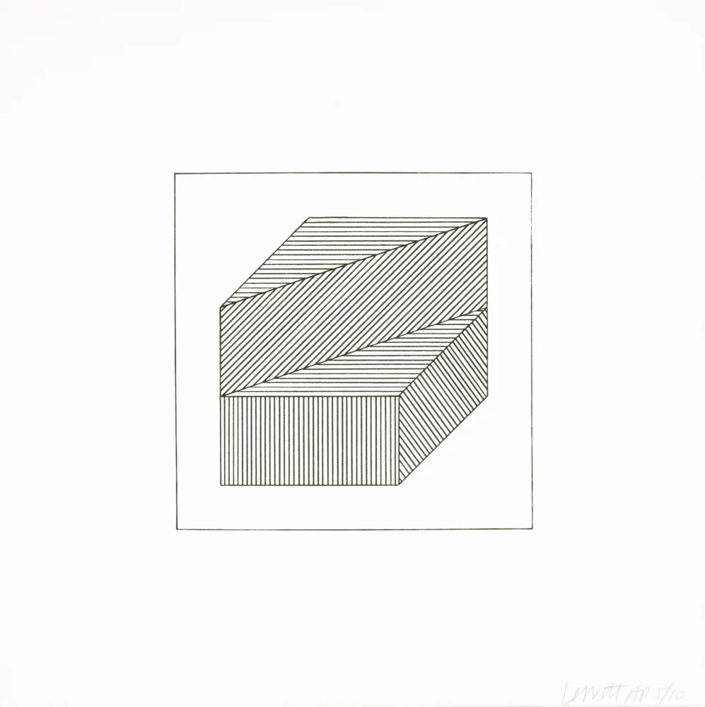 Sérigraphie Lewitt - Twelve Forms Derived From a Cube 36