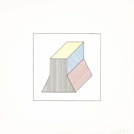 Sérigraphie Lewitt - Twelve Forms Derived From a Cube 37