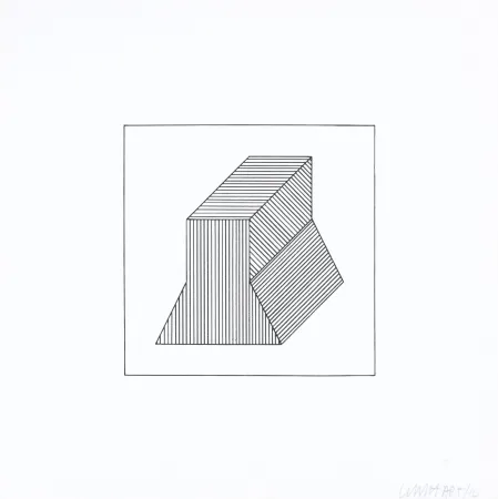 Sérigraphie Lewitt - Twelve Forms Derived From a Cube 38