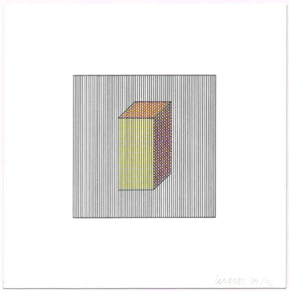 Sérigraphie Lewitt - Twelve Forms Derived from a Cube (Set of 48) (2)