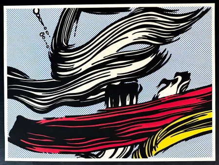 Sérigraphie Lichtenstein - Brushstrokes