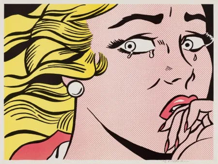 Lithographie Lichtenstein - Crying Girl