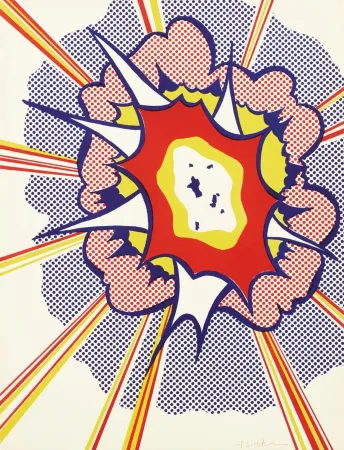Lithographie Lichtenstein - Explosion (AP)