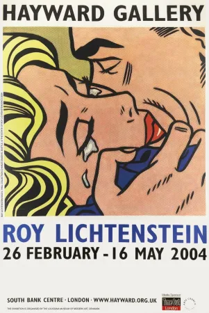Sérigraphie Lichtenstein - Kiss V Hayward Gallery