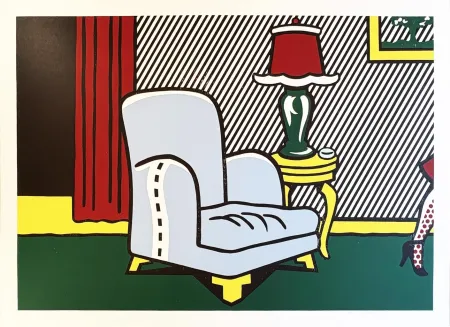 Gravure Sur Bois Lichtenstein - La Sortie from the Interior Series